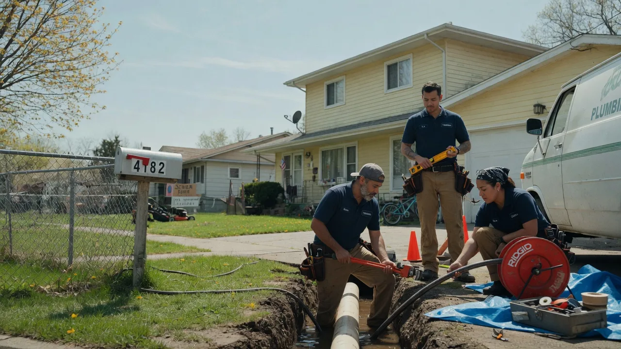 Gas Line Repair in Oakford, IL near me